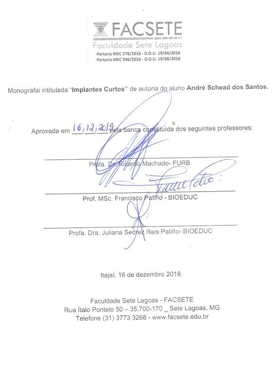 FOLHA DE APROVAÇÃO - André Schead dos Santos - Especialização em Implantodontia.jpeg