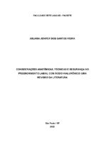 CONSIDERAÇÕES ANATOMICAS TECNICAS E SEGURANÇA NO PREENCHIMENTO LABIAL COM ÁCIDO HIALURÔNICO - UMA REVISÃO DA LITERATURA.pdf
